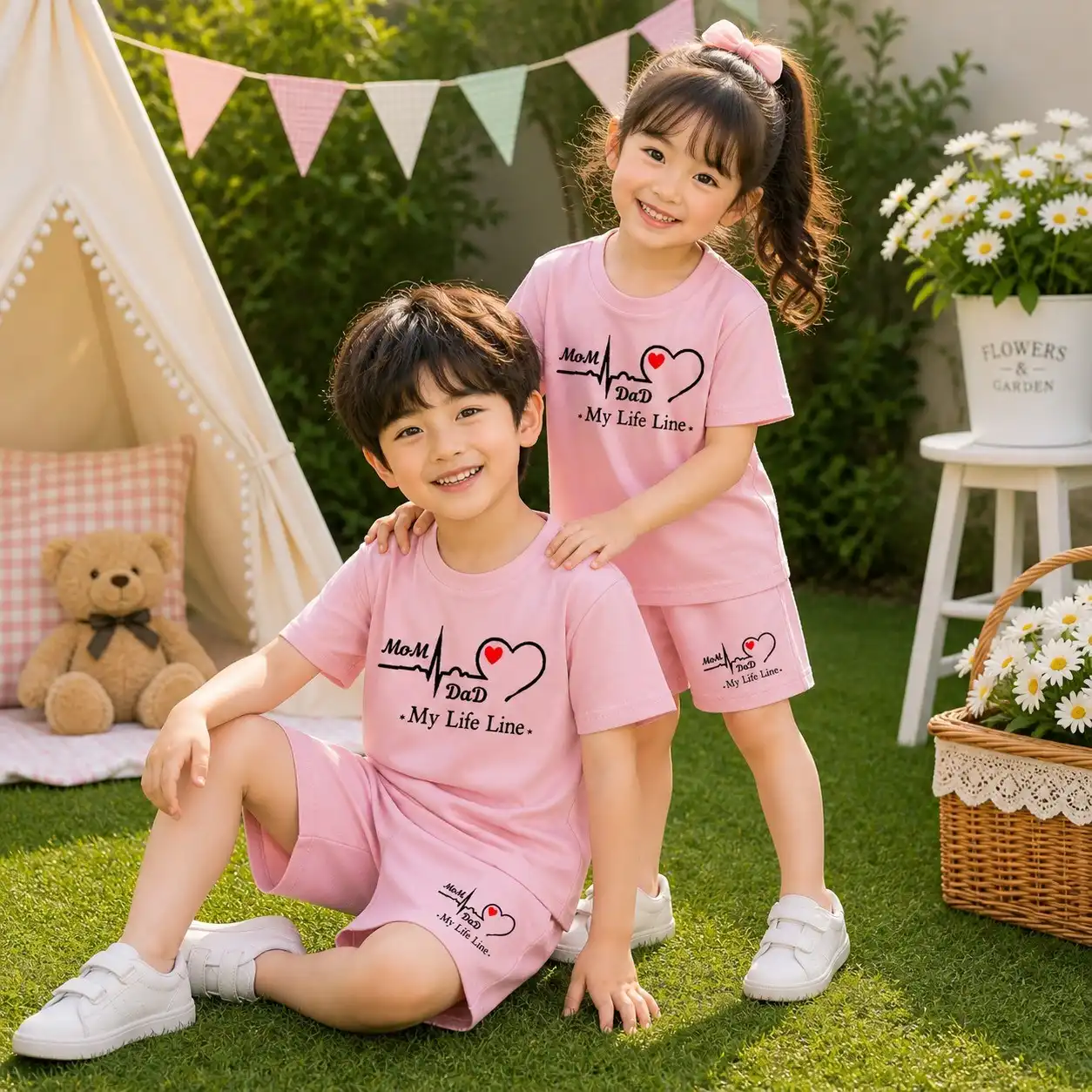 Mom-Dad My Life Line Co-Ord Set