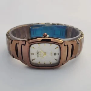 Rose Gold Stainless Steel Analogue Watch for Men Women