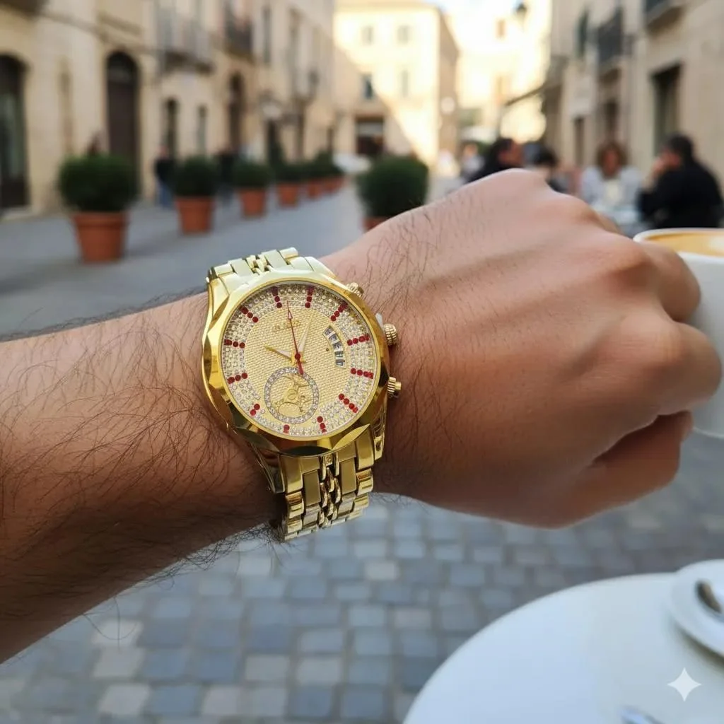 IRADD Luxury Gold Watch for Men