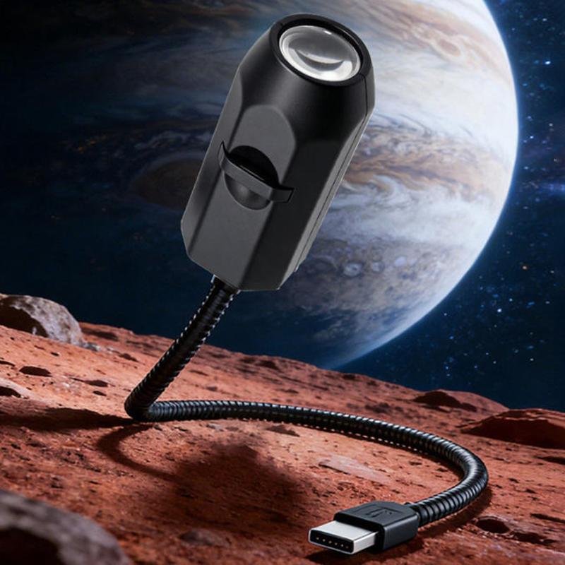 USB Ceiling Moon Earth Projection Atmosphere Light Starry Sky Lamp Night Light Romantic Bedroom Decoration Projector With 3 Lenses - Image 4